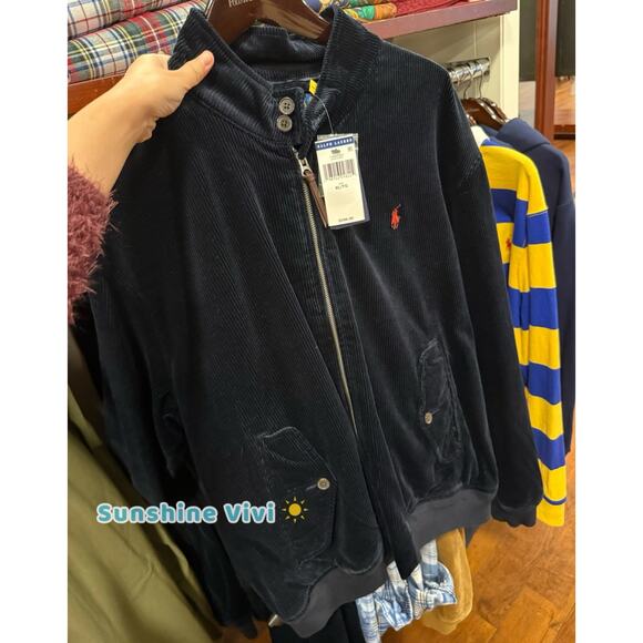 NWT Polo Ralph Lauren Men's Stretch Corduroy Jacket Navy Large - Picture 3 of 13